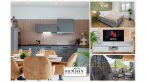 FENJOY: Großes Ferienapartment im Neubau / Balkon / BBQ